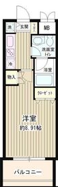 スカイパーク御苑 702 間取り図