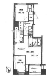 グリーンパーク日本橋ドゥ 8階 間取り図