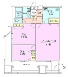 茅場町タワーレジデンス 1705 間取り図