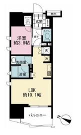 ライオンズ千代田三崎町 14階 間取り図