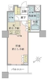 ザ・パークハウス西新宿タワー60 7階 間取り図