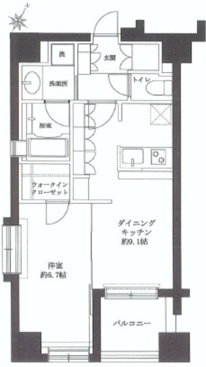 デュオ・スカーラ西麻布タワーウエスト 2階 間取り図