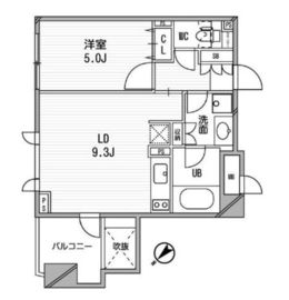 クリオ渋谷ラ・モード 409 間取り図