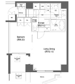 BPRレジデンス恵比寿 802 間取り図