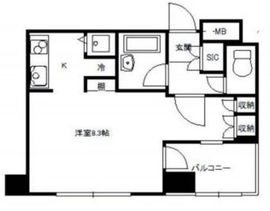 東急ドエルアルス麻布十番 1階 間取り図