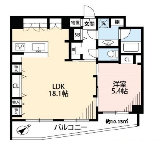 ジェイパーク神宮前 1階 間取り図
