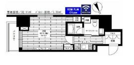 グランドコンシェルジュ六本木 8階 間取り図