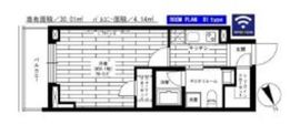 グランドコンシェルジュ六本木 8階 間取り図