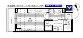 グランドコンシェルジュ六本木 8階 間取り図