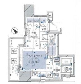 インプレストコア武蔵小山 12階 間取り図