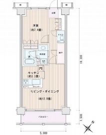 エスティメゾン豊洲レジデンス E731 間取り図