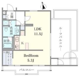 エクティ神山町 5階 間取り図