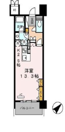 ロイヤルパークス豊洲 525 間取り図