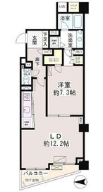 南麻布パークホームズ 6階 間取り図