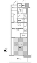 プラザ勝どき 614 間取り図