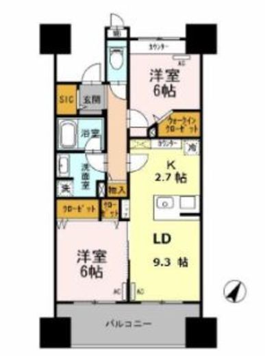 ロイヤルパークスシーサー南千住 203 間取り図