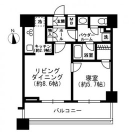 レジディア四谷三丁目 512 間取り図