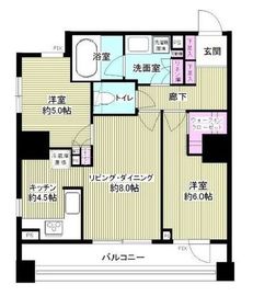 グランスイート市ヶ谷 4階 間取り図