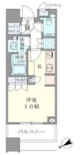 ブリリアタワーズ目黒 8階 間取り図