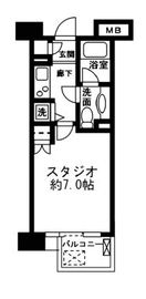 レジディア新宿イースト2 404 間取り図