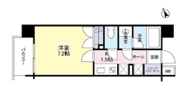 セレビア新宿御苑前 8階 間取り図