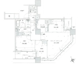 ザ・パークハウス西新宿タワー60 14階 間取り図