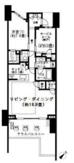 ガーデンヒルズ四ツ谷迎賓の森 5階 間取り図