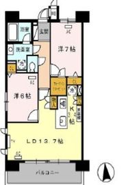 ロイヤルパークス西新井 415 間取り図