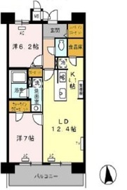 ロイヤルパークス西新井 1014 間取り図