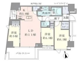 ブリリア早稲田 9階 間取り図