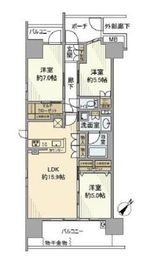 オークプレイス豊洲 4階 間取り図