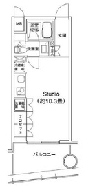 パークコート文京小石川ザ・タワー 905 間取り図