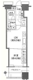 富久クロスコンフォートタワー(Tomihisa Cross)  42階 間取り図