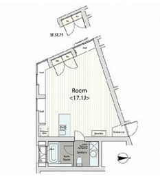 カスタリア恵比寿 201 間取り図