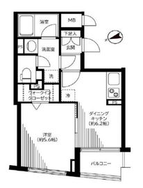 銀座レジデンス伍番館 1007 間取り図