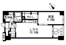 レジディア日本橋浜町 602 間取り図