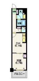 ステーションツインタワーズ糀谷フロントウエスト 8階 間取り図