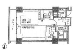 シティコート目黒 4-708 間取り図