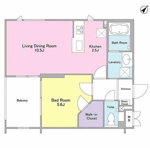 ZEN上目黒 201 間取り図