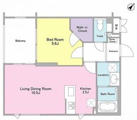ZEN上目黒 202 間取り図
