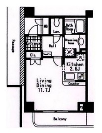 グランハイツ池尻 711 間取り図