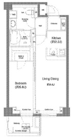 戸越銀座プレイス 305 間取り図