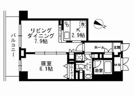 パークフラッツ学芸大学 502 間取り図