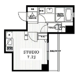 クリオ戸越銀座壱番館・弐番館 2-703 間取り図