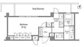 プラチナコート広尾 407 間取り図