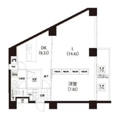 クイズ恵比寿 501 間取り図