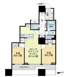 富久クロスコンフォートタワー(Tomihisa Cross)  9階 間取り図