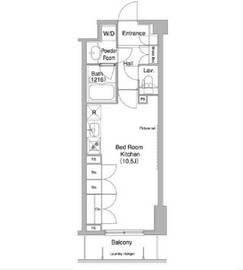 コンフォリア目黒長者丸 111 間取り図