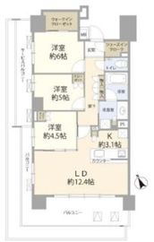 クレヴィアタワー目黒不動前 11階 間取り図