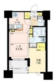 シティハウス四谷津の守坂 2階 間取り図
